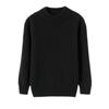 Suéter grueso de lana 100% de color sólido para niños estilo coreano, suéter para niño, suéter de cachemira para niña, camisa básica para niños medianos y grandes