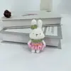 Novo Chaveiro de Coelho Super Fofo de Lã Tricotado à Mão Pingente Tricotado Pingente de Bolsa Produto Acabado Pronto para Venda