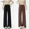 Calça de Maternidade para Primavera e Outono, Calça de Perna Larga Fina Que Não Aperta a Barriga, Adequada para Mulheres Baixas durante a Gravidez, Roupa de Maternidade de Outono