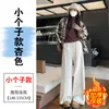Estilo novo de 2026, calças de corte reto, folgadas e de perna larga para mulheres, coleção de inverno, forradas com fleece e espessadas, compridas e versáteis, calças casuais
