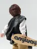 Valle del Viento 2026 Otoño Nuevo Chaleco de Cuero Elegante y Versátil para Niños y Niñas, Chaleco Infantil Estilo Motocicleta Primavera y Otoño Nuevo Producto