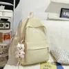 Mochila para Estudiante de Secundaria 2026 para Niñas, Mochila Estilo Universitario para Estudiante de Secundaria, Mochila Versátil Simple de Moda de Color Sólido para Estudiantes Universitarios