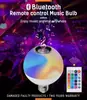 Explosões transfronteiriças nova lâmpada de música LED Bluetooth com luz branca controle remoto colorida RGB mudança de cor lâmpada Bluetooth