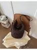 Atacado Transfronteiriço Novas Bolsas de Palha Retrô de Grande Capacidade para Mulheres, Design Moderno, Bolsas de Ombro Transversais para Férias, Bolsas Tote