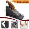 Escada Elevada A3 para Cães Grandes, Espessada e Resistente, Adequada para Camas Altas, Proteção das Articulações, Antiderrapante, Escada de 6 Degraus para Animais