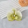 Película de Simulación Cabeza de Flor Phalaenopsis Pétalos Flores de Simulación Accesorios Tocado Pinza para el Cabello Bricolaje Hecho a Mano Decoración de Ceremonia de Boda