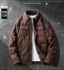 Chaqueta de Plumón de Pato Blanco Chaqueta de Plumón de Pato Gruesa para Hombre 2026 Invierno Nueva Chaqueta con Solapa Te Hace Ver Más Alto Abrigo Cálido