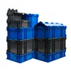 Yujia Caja de Logística UE con Tapa abatible Engrosada Resistente al Desgaste y Anticaídas Caja de Plástico Reutilizable Apilable Caja de Transferencia Industrial para Piezas de Automóvil