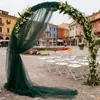 Cortinas de Malla de Gasa Transfronterizas para Bodas al Aire Libre, Cortinas para Celebración de Bodas, Venta al por Mayor con Luces de Cadena, Cortinas de Gasa para Montaje de Escena, Cortinas para Celebración de Bodas
