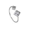 Explotaciones transfronterizas acero de titanio oro de 14K anillo simple de apertura de diamante ajustable anillo de moda INS OL temperamento venta al por mayor