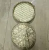 Criba de Bambú con Agujeros Finos Hecha de Corteza de Bambú Verde, Canasta Redonda de Bambú, Bandeja Plana de Bambú, Productos de Bambú Tejidos a Mano para Uso Doméstico para Secar Granos