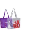 Bolso Transparente de PVC Láser Bolso de Hombro de Plástico para Cosméticos Bolso de Compras Publicitario de Moda Venta al por Mayor Impresión de logo