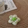 Accesorios de Flor de Cinco Pétalos Estilo Fresco en Stock del Fabricante, Piezas Rellenas de Algodón, Materiales Auxiliares, Accesorios para el Cabello de Flores Hechos a Mano, Tocados