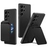 Adecuado para Funda de Teléfono Móvil Samsung S25Ultra S25 Cubierta Protectora para Tarjetas S25Plus Soporte Magnético Dividido para Tarjetas Cepillo Antirrobo