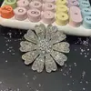 Accesorios para el Cabello Florales Retro Franceses Transfronterizos, Elegantes y Llenos de Diamantes, Joyería DIY, Decoraciones de Alta Gama para Vestidos de Novia
