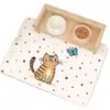 Mantel de Mascota Lindo de Dibujos Animados Diatomita Alimentación Lavable Gato y Perro Alfombrilla Absorbente de Agua Antideslizante Alfombrilla Específica para Mascotas Amazon