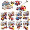 Compatible con Robot de Bomberos de Ingeniería de Alta Tecnología 8 en 1 Le8 Mecha Bloques de Construcción Educativos de Ensamblaje de Partículas Pequeñas Juguete Set de Regalo