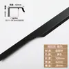 Todo el Borde Sellado Sin Perforaciones Manija Invisible Simple Accesible Lujo Puerta de Armario Puerta de Gabinete Manija Estilo Pulgar Instalación Lateral Larga
