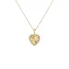 Nuevo collar de corazón láser para mujer, simple y versátil, diseño de moda, lujo ligero, sensación de alta gama, cadena para la clavícula nicho y minimalista