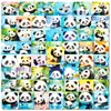 Pegatinas de Panda de Nuevo Estilo Transfronterizas de 56 Piezas para Jugar con Agua Materiales Decorativos de Panda de Dibujos Animados Lindos y Creativos Pegatinas Impermeables