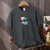 Nueva Camiseta de Manga Corta para Hombre Tallas Grandes de Verano, Corte Holgado, Top Versátil de Algodón Puro, Manga Media, Moderna, Estilo Casual Maduro