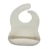 Estilo Ins Babero para Bebé de Grado Alimenticio Impermeable Babero de Silicona para Niños Bolsillo para Comida de Bebé Bolsillo Estéreo para Comida Toalla Antideslizante