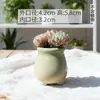 Vaso de Flor Suculenta Rachado por Gelo Pequena Lata de Leite Personalidade Criativa Simples Desktop Fofo Raiz de Árvore Velha Tipo de Controle de Esmalte Vasinho Respirável para Polegar