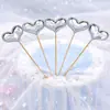 Bandera de Cuero Brillante Reflectante de PU Estrella de Cinco Puntas Inserto para Pastel de Cumpleaños Horneado Tarta Postre Mesa Tarjeta Inserto de Nube