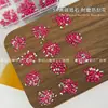 Acessórios pequenos de zircônia rosa choque para nail art, decorações de diamante, diamantes de fundo plano, item popular de celebridade da internet super brilhante, mini diamantes ultra brilhantes atacado