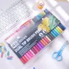 Conjunto de Canetas Aquarela Amazon 12 Cores-120 Cores Ponta Dupla Canetas Aquarela Infantis Canetas para Graffiti à Base de Água Atacado