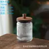 American Acacia Wood Carved Mason Storage Jar Cozinha Selada Coarsegment Garrafa Selada Transparente Mason Garrafa De Vidro Selada