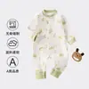 Mameluco para bebé para primavera y otoño, algodón puro Clase A, mameluco sin costuras de manga larga para recién nacidos y bebés