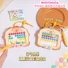 Llavero con colgante de bandeja magnética de delfín lindo, enérgico y feliz para muñeca, decoración de bolso, juguete educativo