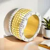 Nuevo Anillo de Acero de Titanio Curvado de Moda Simple Personalizado de Venta Caliente Transfronteriza Joyería de Anillo de Lujo Accesible Europeo y Americano de Gama Alta