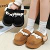 Chinelos de Algodão para Dedão Grande Femininos, Novo Estilo de Inverno, Para Uso Interno e Externo, Antiderrapantes, Pelúcia, Quentes, Sapatos de Algodão de Inverno Femininos Atacado