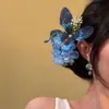 Flor de Mariposa Atmósfera de Principios de Primavera Flor de Mariposa Tridimensional Pasador para el Cabello Estilo Mori para Mujer Pin de Pato Dulce Accesorios Frescos para el Cabello de Vacaciones