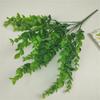 7 Galhos 35 Eucalipto 5 Camadas 6 Camadas Folhas de Dinheiro Grama de Milão Gipsofila Planta Artificial Flor Falsa Flor de Seda