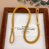Tienda de Joyería de Cuerda Trenzada Mismo Estilo Cuerda de Joyería de Gama Alta Cordón para Collar Premium con Colgante Chapado en Oro Cordón Colgante Unisex