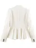 Ropa de Mujer Transfronteriza 2026 Nuevo Estilo Europeo y Americano Moderno y Elegante Blazer con Cintura Definida Adelgazante Dobladillo Chaqueta para Mujer 2494/491