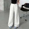 Calça Casual Feminina Primavera e Outono 2026 Nova Casual Menina Estilo Coreano Crianças Médias e Grandes Slim Fit Levemente Flare Boca de Sino Calça Longa Tendência