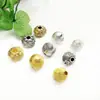 Aleación Estilo Retro Patrón Tejido Cuentas Esféricas Pulseras Europeas y Americanas Cuentas Redondas Accesorios para Joyería DIY Venta al por Mayor