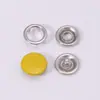 Botões Coloridos Vazados Sólidos de Cinco Garras 9,5 mm Botões de Aço Inoxidável Roupas Infantis Botões de Camisa Roupas de Bebê Botões de Pressão