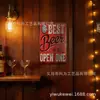 Placas vintage personalizadas para decoração de bar, arte de parede em lata, placas para porta de cozinha, pinturas em lata, placas de lata com tema de cerveja transfronteiriças