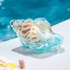 Nuevos y Creativos Adornos de Botella de Arena Movediza Infundidos con Aceite Líquido de Caracola Pequeña Llavero Acrílico Accesorios Colgantes para Bolsos Venta al por Mayor