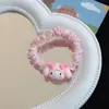 Elástico de Borracha Infantil Kuromi Fofo Alta Elasticidade Sanrio Não Machuca o Cabelo Faixa de Cabeça para Bebê Faixa de Cabelo Corda Colorida