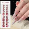Ornamento de bola de diamante para nail art K9 rosa choque bottomless, moderno e luxuoso, super brilhante, em formato de cubo de açúcar gelado, strass para nail art em formato de ovo de pombo