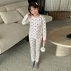 Pijama para Niñas, Conjunto de Ropa de Otoño, Ropa de Descanso Estilo Ins Clase A, Conjunto de Ropa Interior para Niños, Top de Manga Larga y Pantalones Largos para Niños