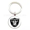 Venta directa de fábrica NFL 32 logos de equipo piedra preciosa del tiempo aleación llavero colgante para coche bolsa en stock