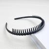 Diadema antideslizante dentada para mujer, color Morandi, esmerilada, con ondas, para cabello roto, con champú, cadena, diadema con múltiples dientes, accesorios para el cabello