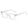 Nuevo Estilo Cuadrado Ligero Montura de Gafas Negra Moderna Uña de Arroz Moda Gafas Anti-Luz Azul ins Celebridad de Internet Mismo Estilo Gafas Planas